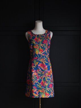 J. Crew Factory | Printed Pleated Shift Dress